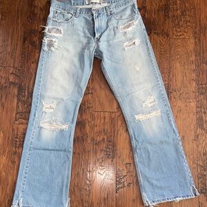 Levi's 527 Distressed Slim Bootcut Men’s W34 L32